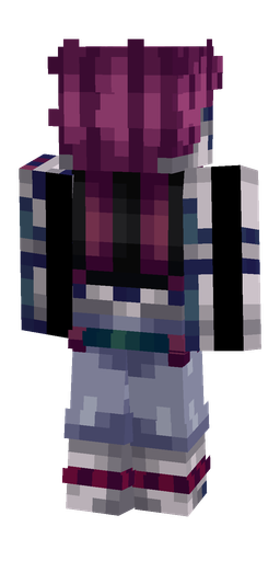 Blue skin: body, back render