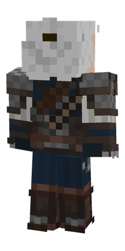 Blue skin: body, back render
