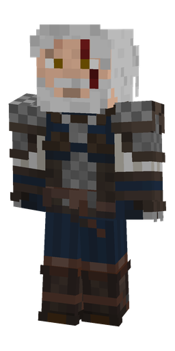 Blue skin: body, front render