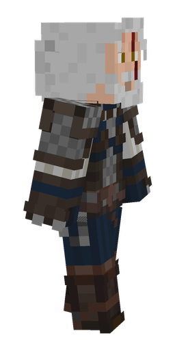 Blue skin: body, right side render