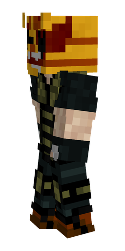 Black skin: body, left side render