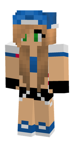 Blue skin: body, front render