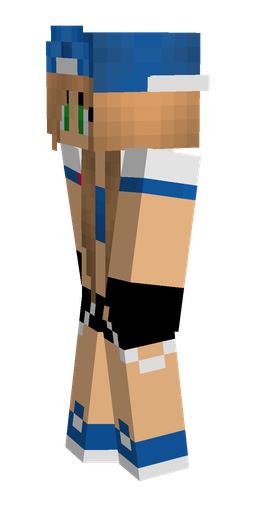 Blue skin: body, left side render
