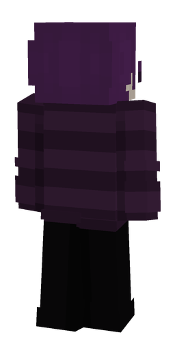 Black skin: body, back render