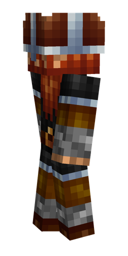 Black skin: body, left side render