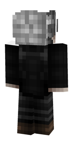 Black skin: body, back render