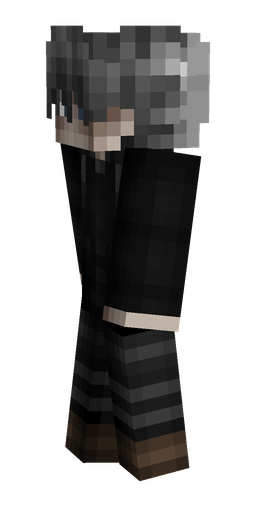 Black skin: body, left side render
