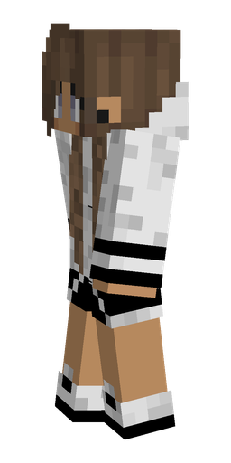 Brown skin: body, left side render