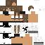Brown skin: raw texture render