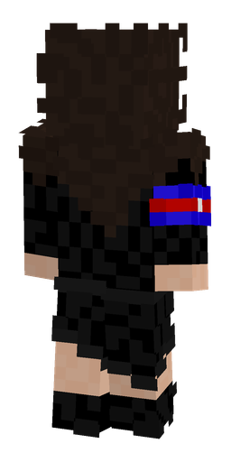 Black skin: body, back render