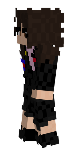 Black skin: body, left side render