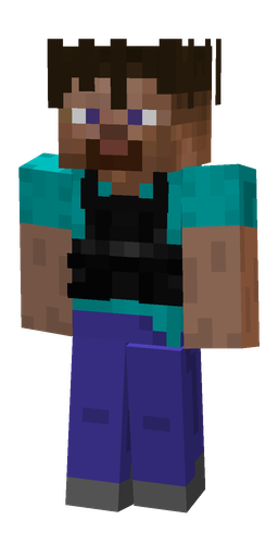 Black skin: body, front render
