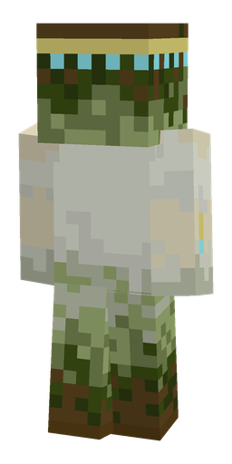 Green skin: body, back render