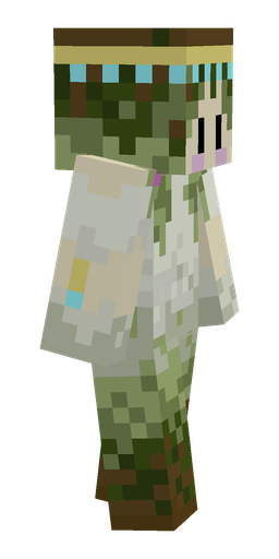 Green skin: body, right side render