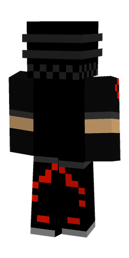 Black skin: body, back render