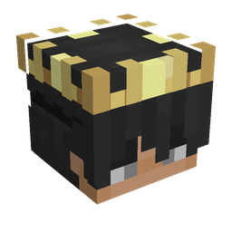 Black skin: head render