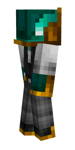 Black skin: body, left side render