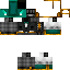 Black skin: raw texture render