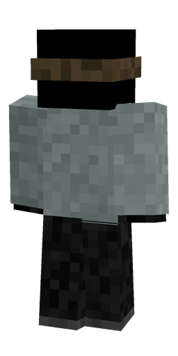 Black skin: body, back render