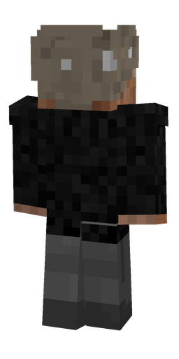 Black skin: body, back render