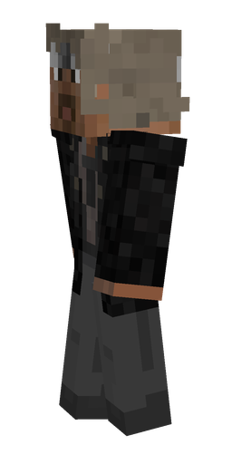 Black skin: body, left side render