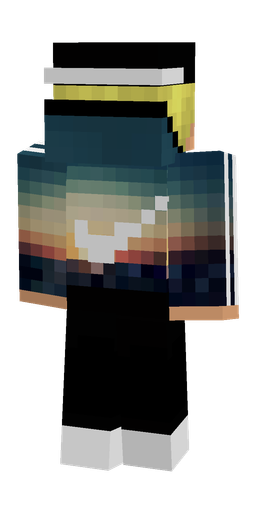 Black skin: body, back render