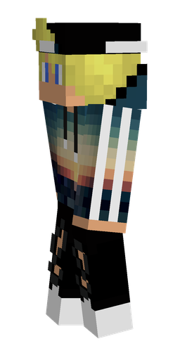 Black skin: body, left side render