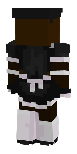 Black skin: body, back render