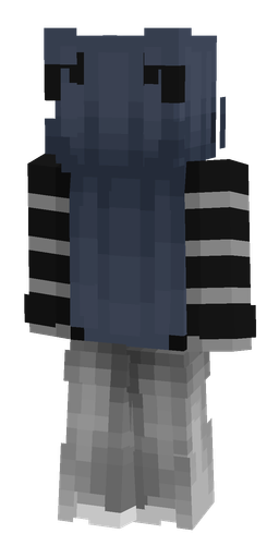 Black skin: body, back render