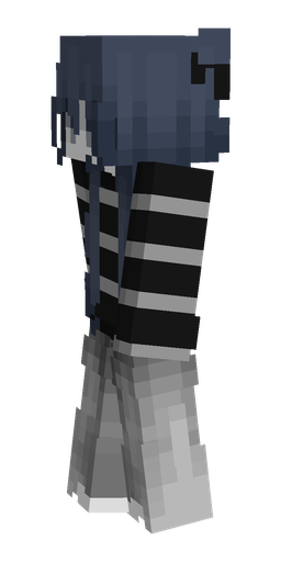 Black skin: body, left side render