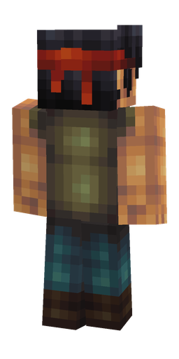 Black skin: body, back render