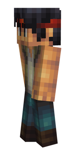 Black skin: body, left side render