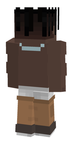 Black skin: body, back render
