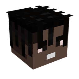 Black skin: head render