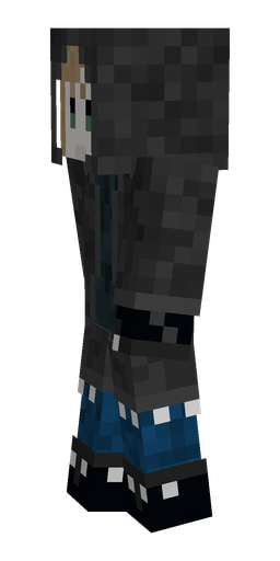 Black skin: body, left side render