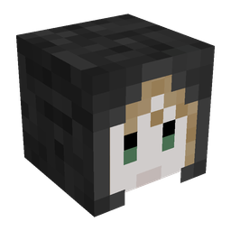 Black skin: head render