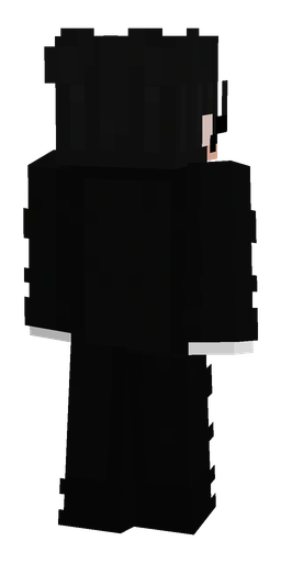 Black skin: body, back render