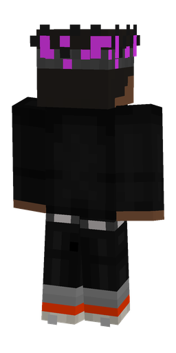 Black skin: body, back render