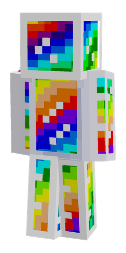 Blue skin: body, back render