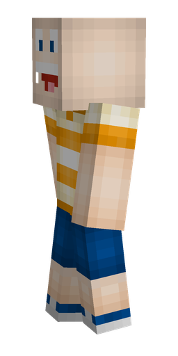 Blue skin: body, left side render