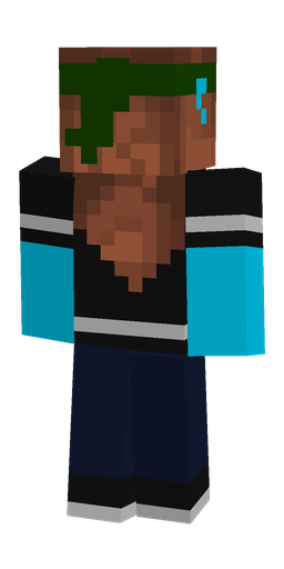 Black skin: body, back render