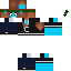 Black skin: raw texture render