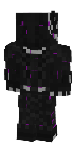 Black skin: body, back render