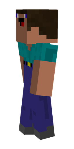 Black skin: body, left side render