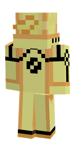 Black skin: body, back render