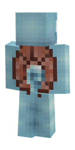 Blue skin: body, back render