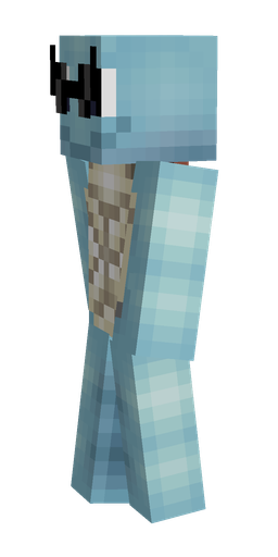 Blue skin: body, left side render