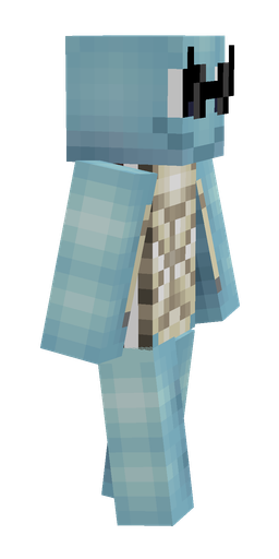 Blue skin: body, right side render