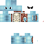 Blue skin: raw texture render