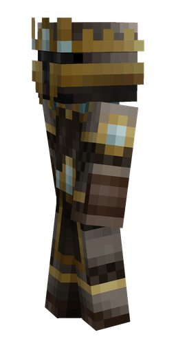 Black skin: body, left side render